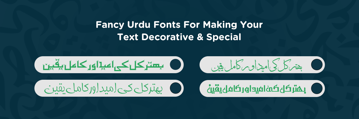 8 Fancy Urdu Fonts for Making Your Text Decorative and Special