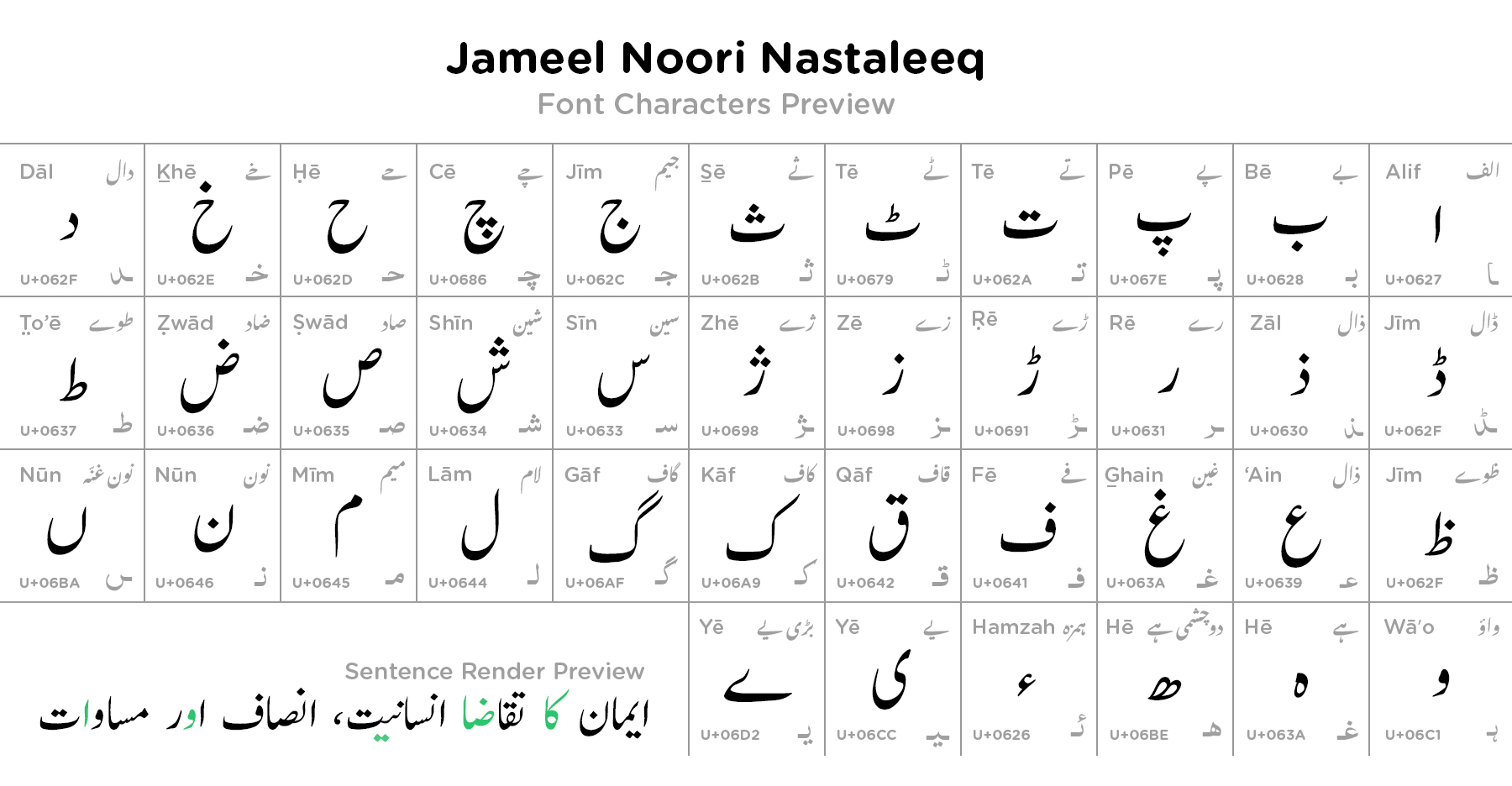 jameel noori nastaleeq font free download